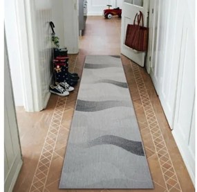 Behúň FLOORLUX SIZAL  20212 strieborno/čierny