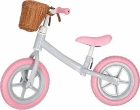KIK Trike Fix Balance detské odrážadlo s košíkom, ružové