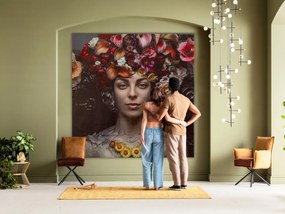 Flower Art obraz viacfarebný 200x200 cm