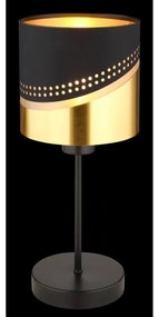 Globo 54046T - Stolná lampa OR 1xE27/40W/230V pr. 16 cm čierna/zlatá