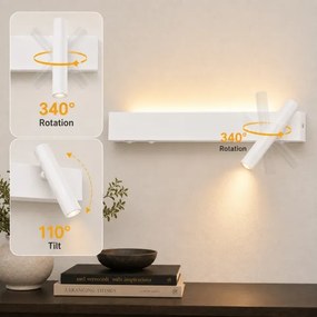 BRILAGI - LED nástenné bodové svietidlo ARLIX LED/3W/230V + LED/7W biela CRI 90