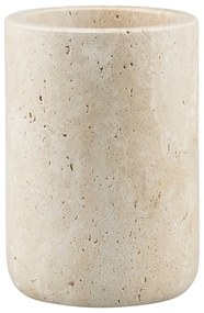 Béžový kamenný téglik na zubné kefky Travertine – Mette Ditmer Denmark