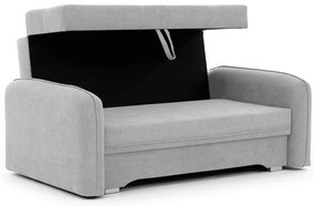 Rozkladacia 2-miestna pohovka LAINE, svetlosivá