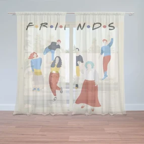 Sablio Záclony Seriál Priatelia FRIENDS Postavy: 2ks 150x250cm
