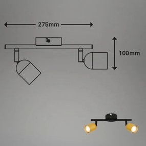 Briloner 2145-027 - Bodové svietidlo 2xGU10/9W/230V