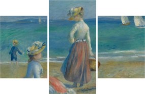 Obraz - Auguste Renoir, Figures on the Beach, reprodukcia (90x60 cm)