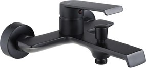 Rea Hass, vaňová batéria s ručnou sprchovou súpravou, čierna matná, REA-B9967