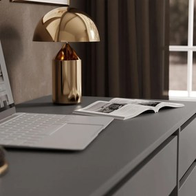 PISACÍ STÔL ORLANDO ŠEDÝ MATNÝ