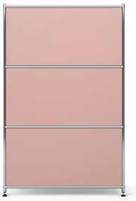 Kovová komoda »CN3« s 2 výklopnými priečinkami, staroružová