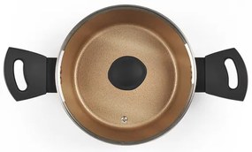 Russell Hobbs Hliníkový hrniec Opulence, čierny/zlatý (20 cm)  (100350903)