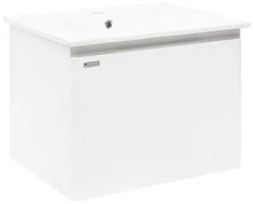 Kúpeľňová skrinka s umývadlom Naturel Ancona 60x45x46 cm biela ANCONA260DVB, 1 ks