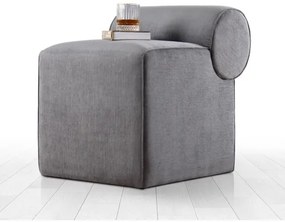 Taburet TIKI 47x45 cm sivý