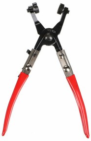 Sixtol Kliešte na jednoduché samosvorné hadicové spony, zahnuté MECHANIC HOSE CLAMP 6, 26,5 cm