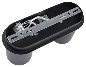 Stropné svietidlo CREEP 2xGU10/25W/230V čierna