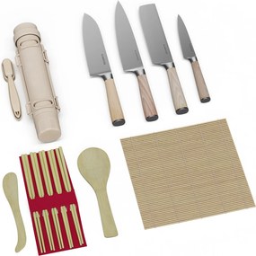 Klarstein Shibui súprava nožov na sushi, 15 dielov, 4 nože s praktickým príslušenstvom