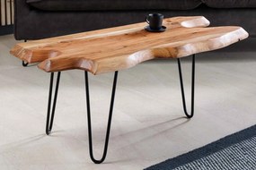 Dizajnový konferenčný stolík Jax 100 cm akácia