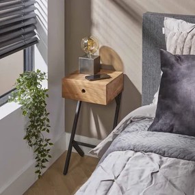 Nočný stolík 21-00 Balance Drevo Acacia  - Komfort-nábytok