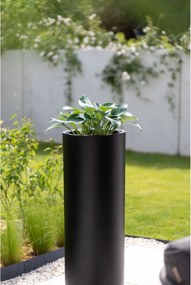 Kvetináč SOLERIO, sklolaminát, výška 100 cm, čierna