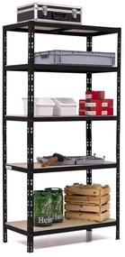 SUPER HIT - Policový regál 1800x900x450 čierny