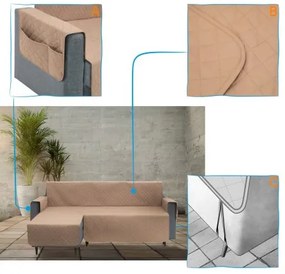 Poťah na rohovú sedačku ľavý PARIS béžový, 240 cm