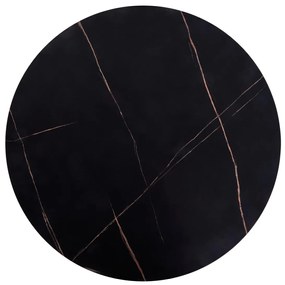 Konferenční stolek ANTICA 80 cm mramor černý