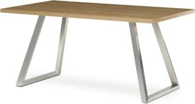 Jedálenský stôl HT-W1515 dub / strieborný