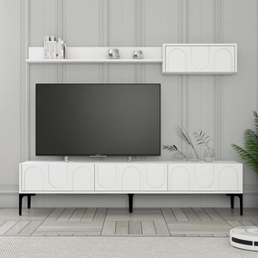 TV skrinka Lyon 2 - White, Black