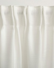Záves na riasiacej páske štruktúrovaný ecru 140 x 280 cm 1 ks.