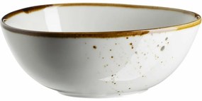 Mäser Oválna miska Pintar White hnedé bodky 15,5 x 13,5 cm, M