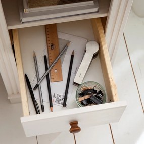 Pracovný stôl s doskou z borovicového dreva 50x140 cm Anita – Støraa