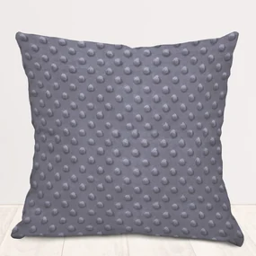 Biante Detská obliečka na vankúš Minky 3D bodky MKP-004 Tmavo sivá 50 x 60 cm