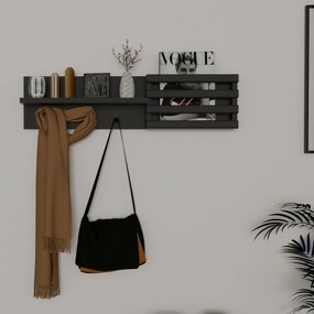 Nástenný vešiak Huso Anthracite