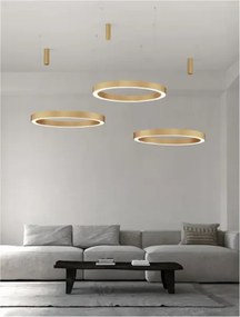 LED luster Morbido 100 zlaté s diaľkovým ovládaním
