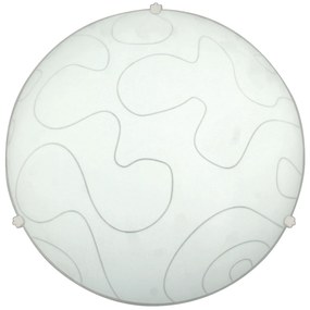 CLX Nástenné / stropné moderné osvetlenie NOVI LIGURE, 2xE27, 60W, 40cm, okrúhle, biele