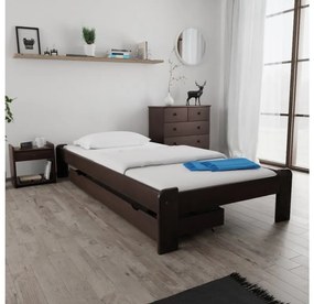 Posteľ Ada 90 x 200 cm, orech Rošt: S latkovým roštom, Matrac: Matrac Somnia 18 cm