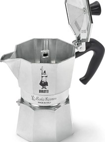 Kávovar na moka kávu Bialetti Moka Express, 130 ml, strieborný