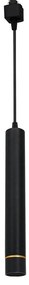 LED Luster na lanku do lištového systému TRACK PENDANT LED/3W/230V čierna