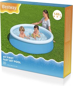 LEAN Detský okrúhly záhradný bazén 152 x 38 cm Bestway 57241
