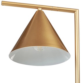Kovová stolná lampa zlatá MOCAL Beliani