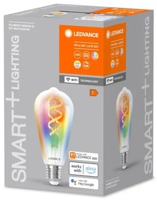 LED RGBW Stmievateľná žiarovka SMART+ E27/4,8W/230V 2700-6500K Wi-Fi - Ledvance