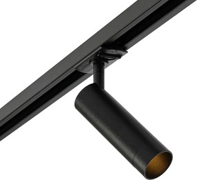 Moderné čierne bodové svetlo pre 1-fázový 35mm koľajnicový systém - Iconic Jeana Luxe