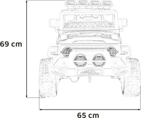Elektrické autíčko Off-Road CLIMBER červené