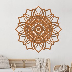 drevo zivota Drevená mandala na stenu ŠŤASTIA Farebný vzor: Dub Sonoma, Priemer: 95