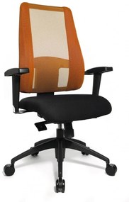 Topstar Topstar - kancelárska stolička Sitness Lady Deluxe - oranžová, plast + textil + kov