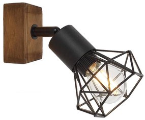 Rabalux 3137 - Nástenné bodové svietidlo ZEUS 1xE14/40W/230V dub