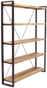 furniture-nabytek.cz - Knižnica kov drevo mango 140x200x35