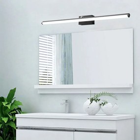 Toolight Rea - Toolight, LED kúpeľňové svietidlo nad zrkadlo 20W 100CM APP375-1W, čierna, OSW-05005
