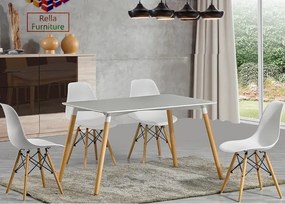TRENDIE Jedálenský stôl SCANDI 120x80 biely