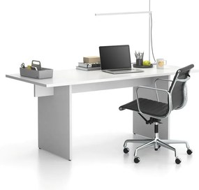 Stôl single SOLID, 1800 x 800 x 743 mm, biela