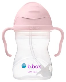 Hrnček so slamkou - ružový 240 ml